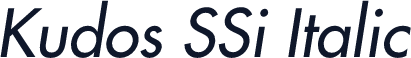 Kudos SSi Italic
