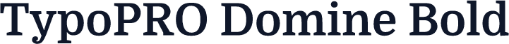 TypoPRO Domine Bold