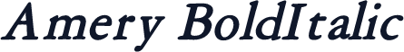 Amery BoldItalic