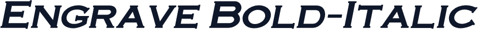 Engrave Bold-Italic