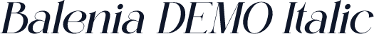 Balenia DEMO Italic