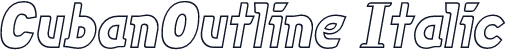CubanOutline Italic