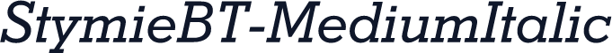 StymieBT-MediumItalic