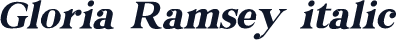 Gloria Ramsey italic