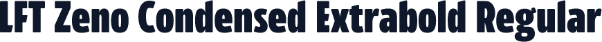 LFT Zeno Condensed Extrabold Regular
