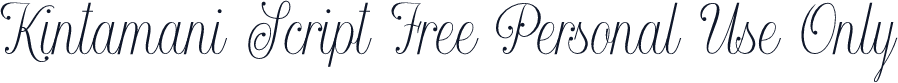 Kintamani Script Free Personal Use Only
