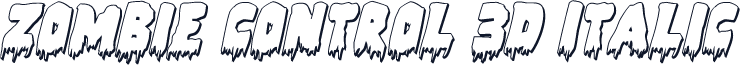 Zombie Control 3D Italic
