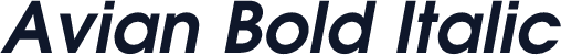 Avian Bold Italic