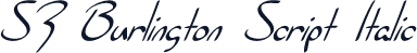 SF Burlington Script Italic