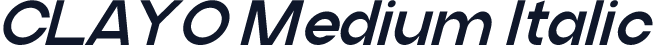 CLAYO Medium Italic