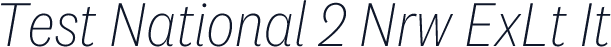 Test National 2 Nrw ExLt It