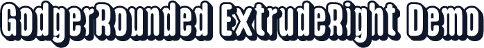 GodgerRounded-ExtrudeRight Demo