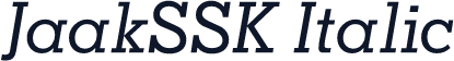 JaakSSK Italic