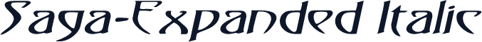 Saga-Expanded Italic