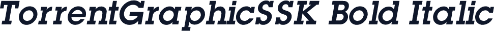 TorrentGraphicSSK Bold Italic