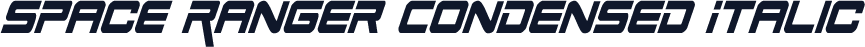 Space Ranger Condensed Italic