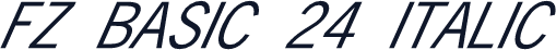 FZ BASIC 24 ITALIC