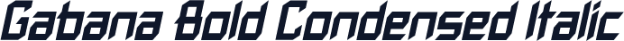 Gabana Bold Condensed Italic