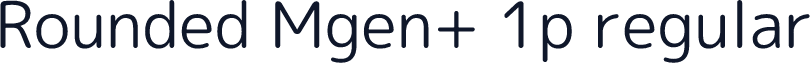 Rounded Mgen+ 1p regular