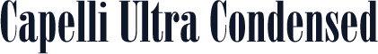Capelli Ultra Condensed
