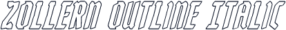 Zollern Outline Italic