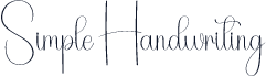 Simple Handwriting