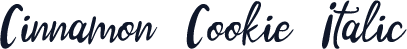 Cinnamon Cookie Italic