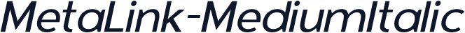 MetaLink-MediumItalic