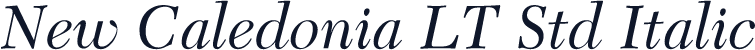 New Caledonia LT Std Italic