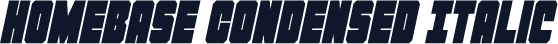 Homebase Condensed Italic