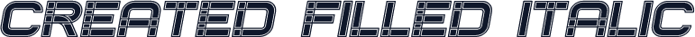 Created Filled Italic