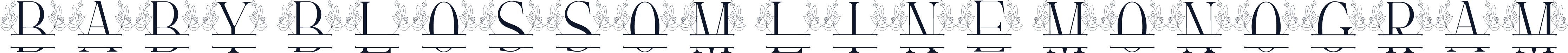 Baby Blossom Line Monogram