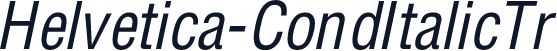 Helvetica-CondItalicTr
