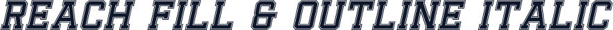 Reach Fill & Outline Italic