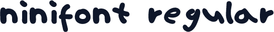 ninifont regular