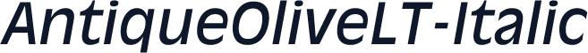 AntiqueOliveLT-Italic