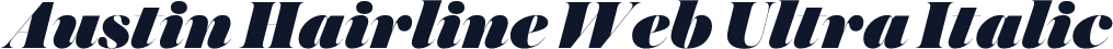 Austin Hairline Web Ultra Italic
