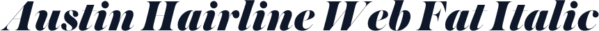 Austin Hairline Web Fat Italic