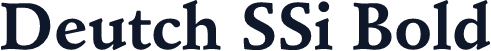 Deutch SSi Bold