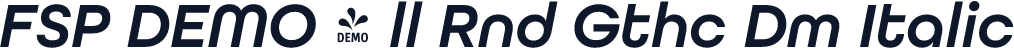 FSP DEMO - ll Rnd Gthc Dm Italic