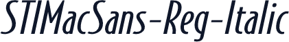 STIMacSans-Reg-Italic