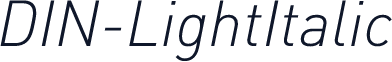 DIN-LightItalic