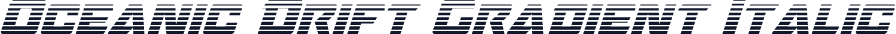 Oceanic Drift Gradient Italic