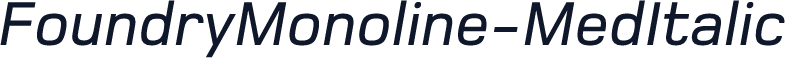 FoundryMonoline-MedItalic