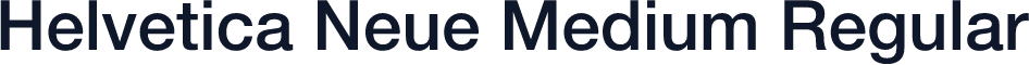 Helvetica Neue Medium Regular