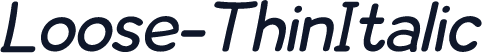 Loose-ThinItalic