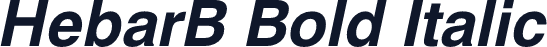 HebarB Bold Italic