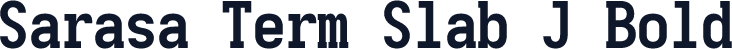Sarasa Term Slab J Bold