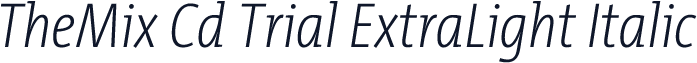 TheMix Cd Trial ExtraLight Italic