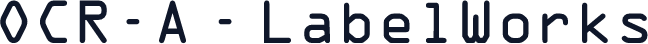 OCR-A - LabelWorks